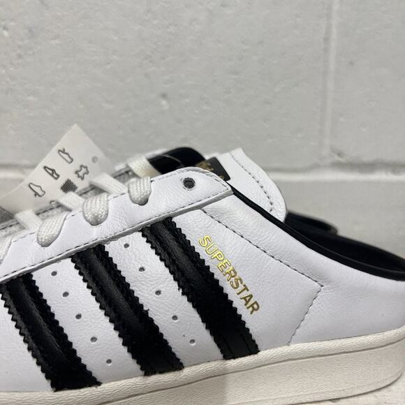 M 4 WMN 5.5 Adidas Originals Superstar Mule Shoes White/Black FX5851 slip on main image 8